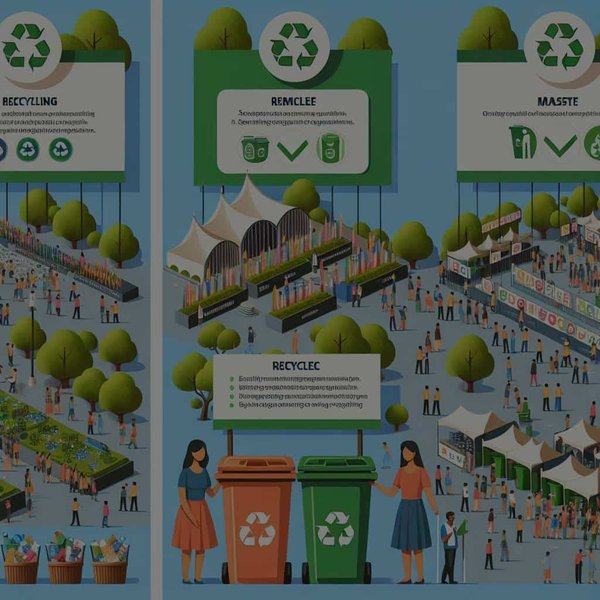 Quelles sont les meilleures pratiques pour gérer le recyclage des déchets dans les grandes manifestations culturelles ?